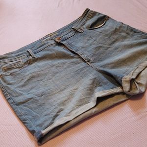 High Rise Midi Shorts